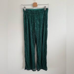Green Sequin Pants